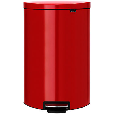 Brabantia Flatback Pedal Bin, 40L Red Brabantia Flatback Pedal Bin, 40L Red